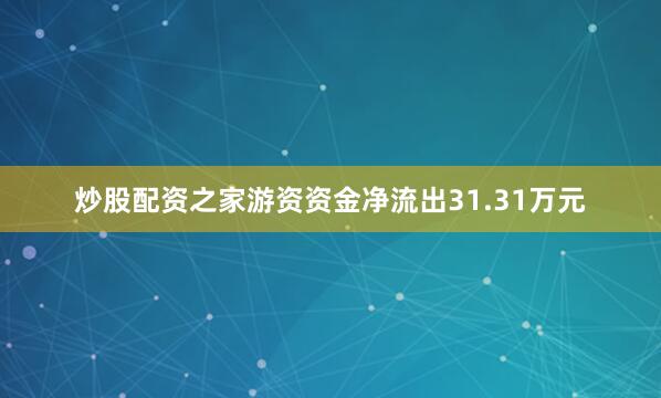 炒股配资之家游资资金净流出31.31万元