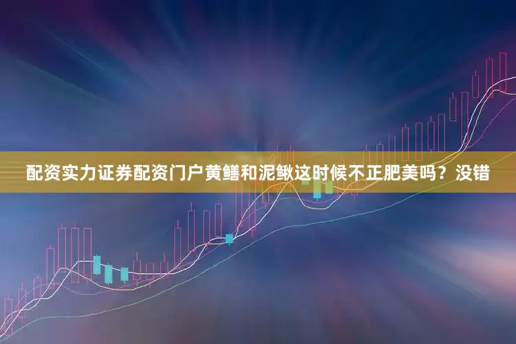 配资实力证券配资门户黄鳝和泥鳅这时候不正肥美吗？没错